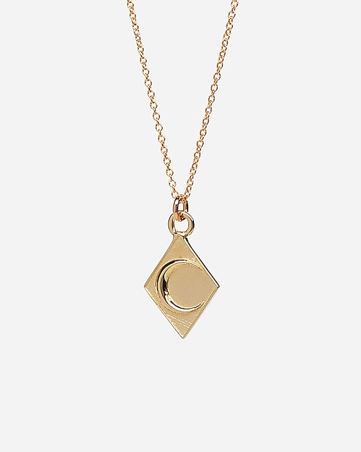 womens TALON JEWELRY crescent moon pendant necklace