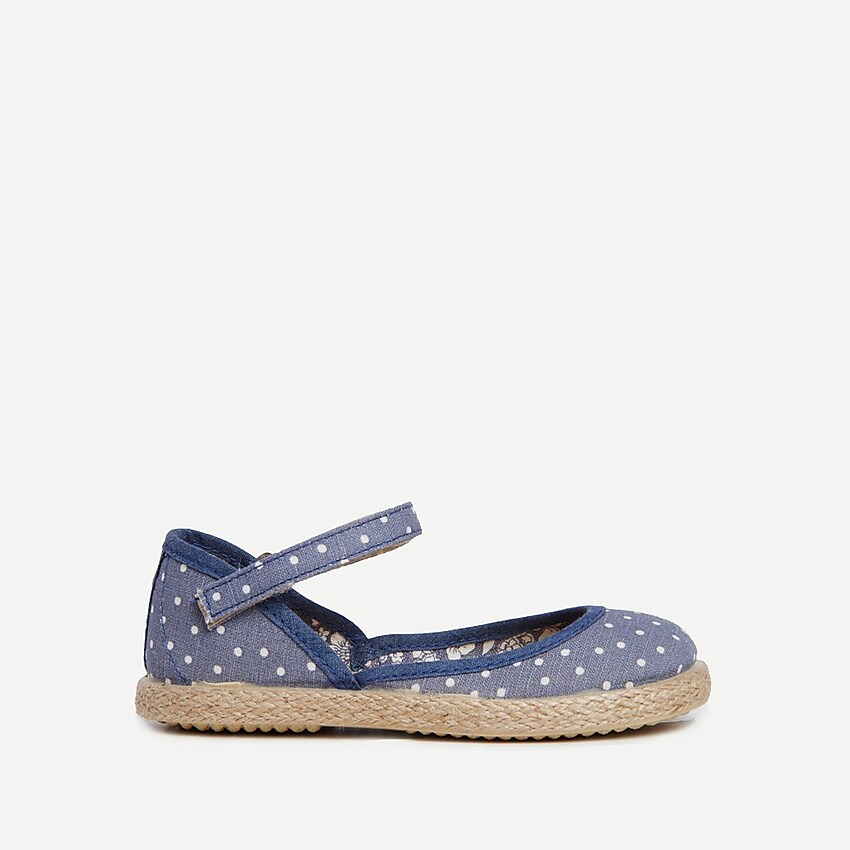 j.crew: girl's childrenchic® jute mary janes for girls, right side, view zoomed