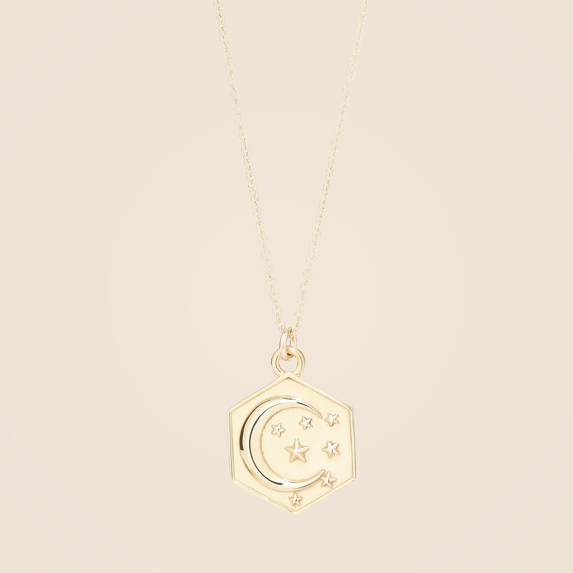 J.Crew: TALON JEWELRY Moon And Stars Hexagon Pendant For Women