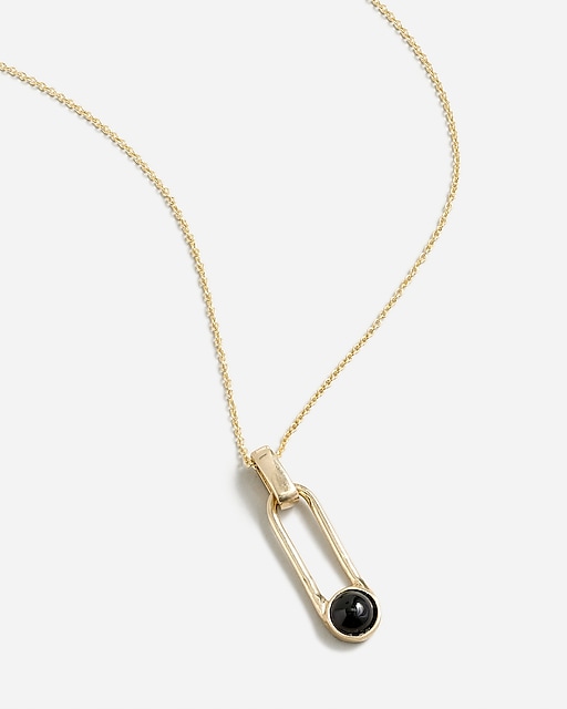 womens Odette New York® aura black onyx necklace