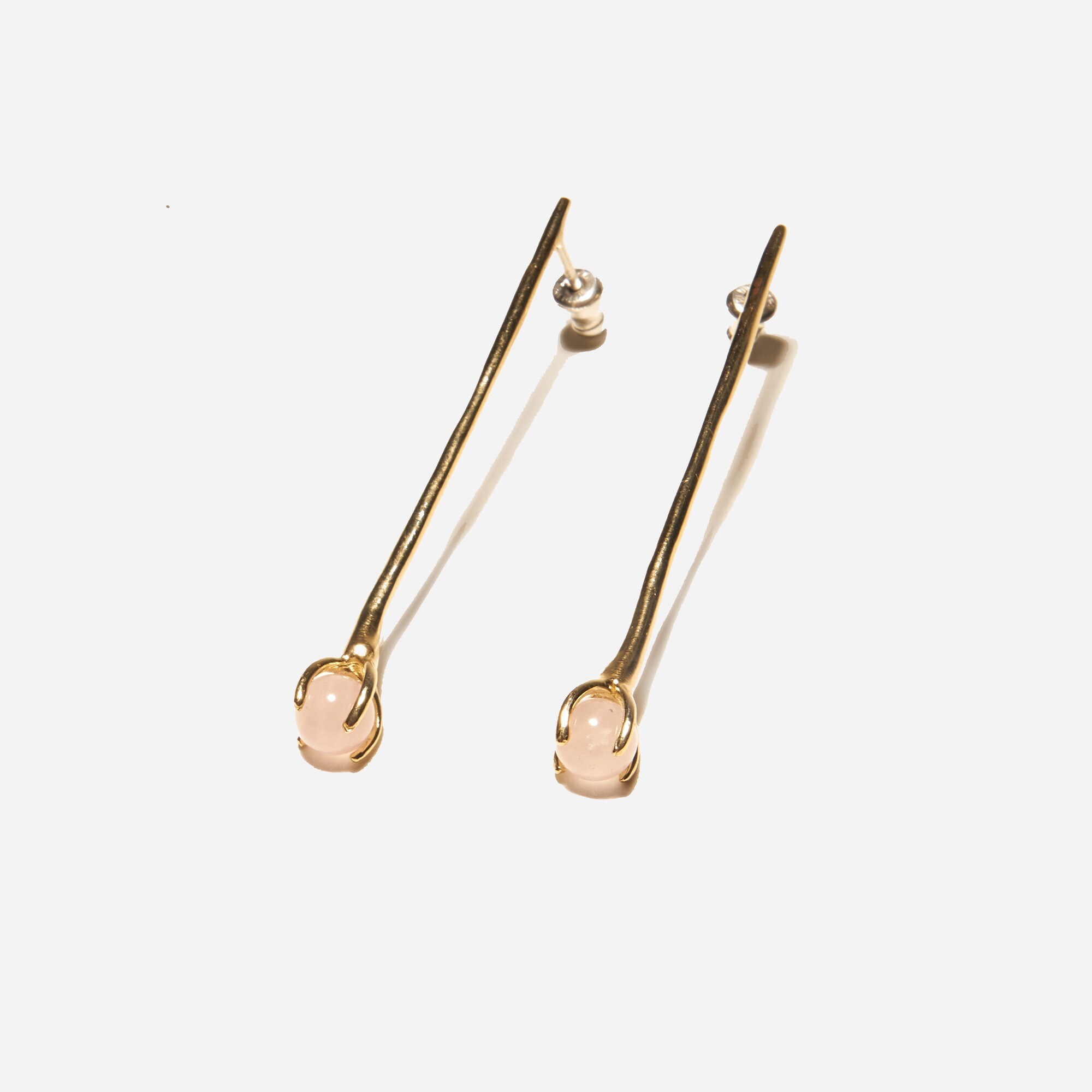 Odette New York® Klint rose quartz earrings