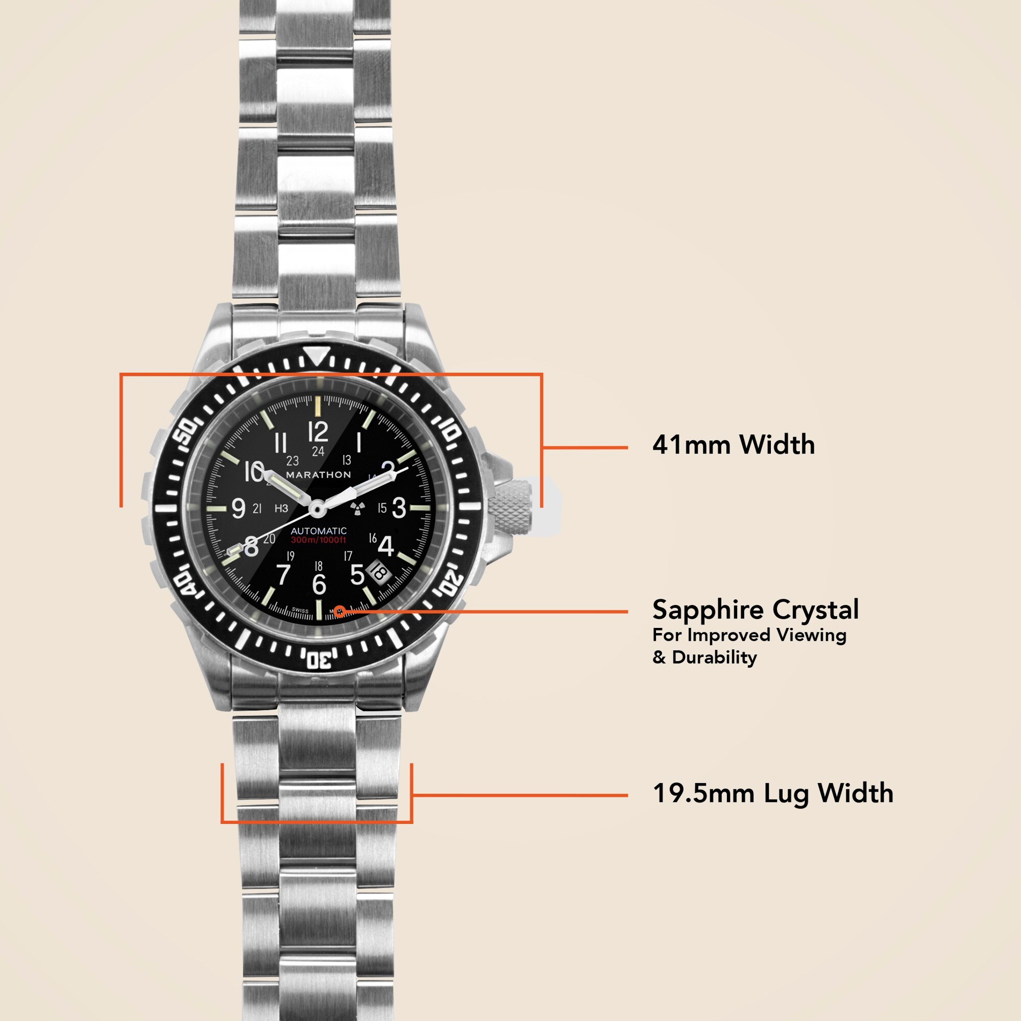 Marathon Watch Company™ Large Diver's Automatic (GSAR)