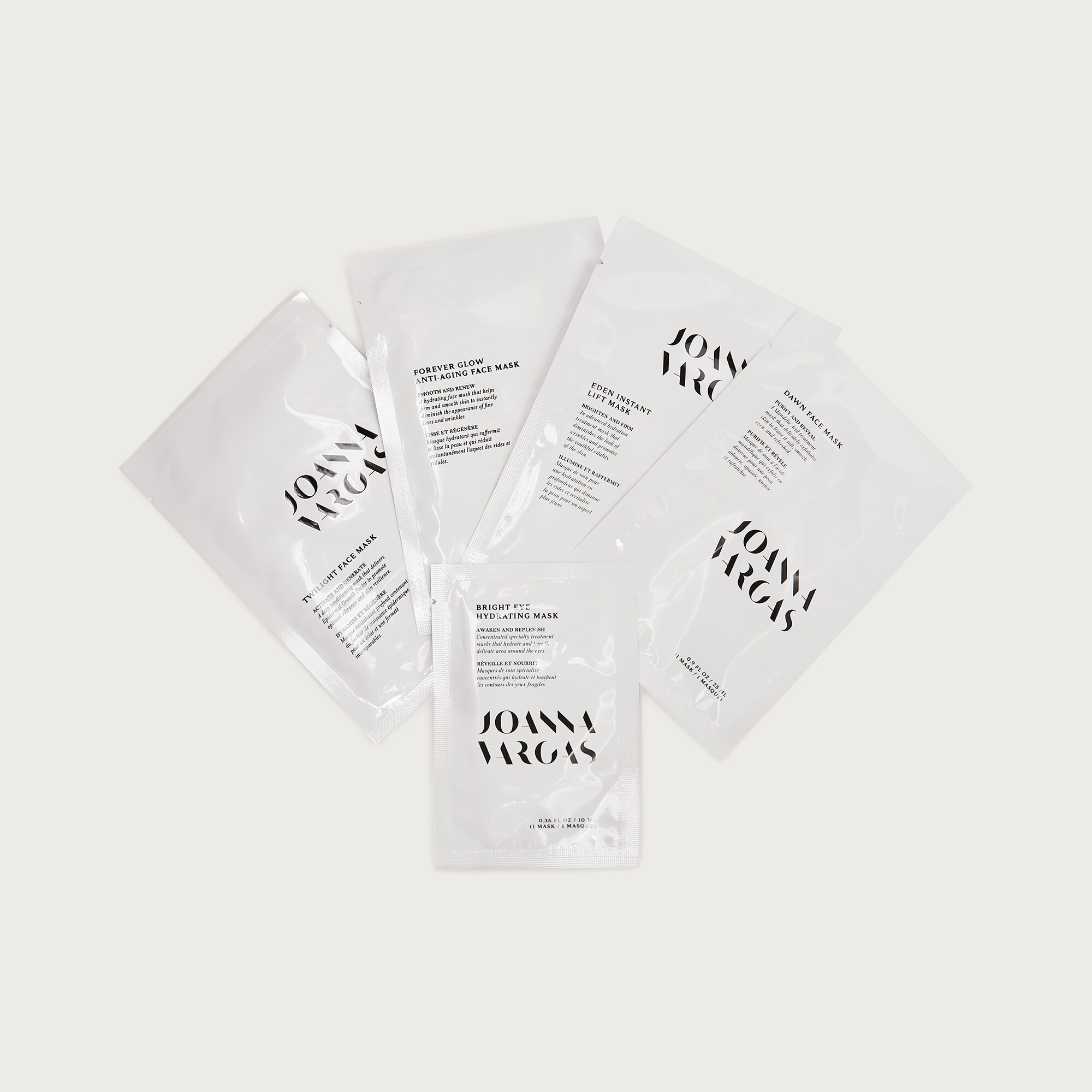 womens Joanna Vargas glow to go mask set