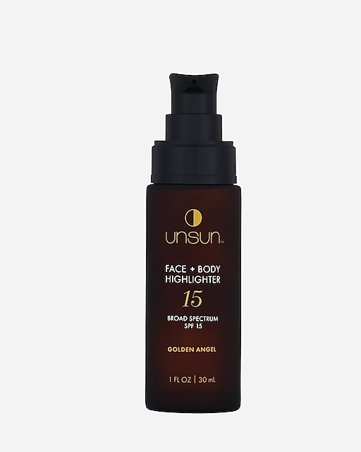 womens Unsun Cosmetics™ face and body highlighter SPF 15 in "Golden Angel"