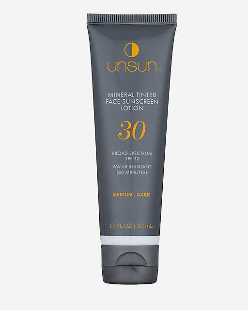 womens Unsun Cosmetics™ mineral tinted face sunscreen lotion SPF 30 in "medium/dark"