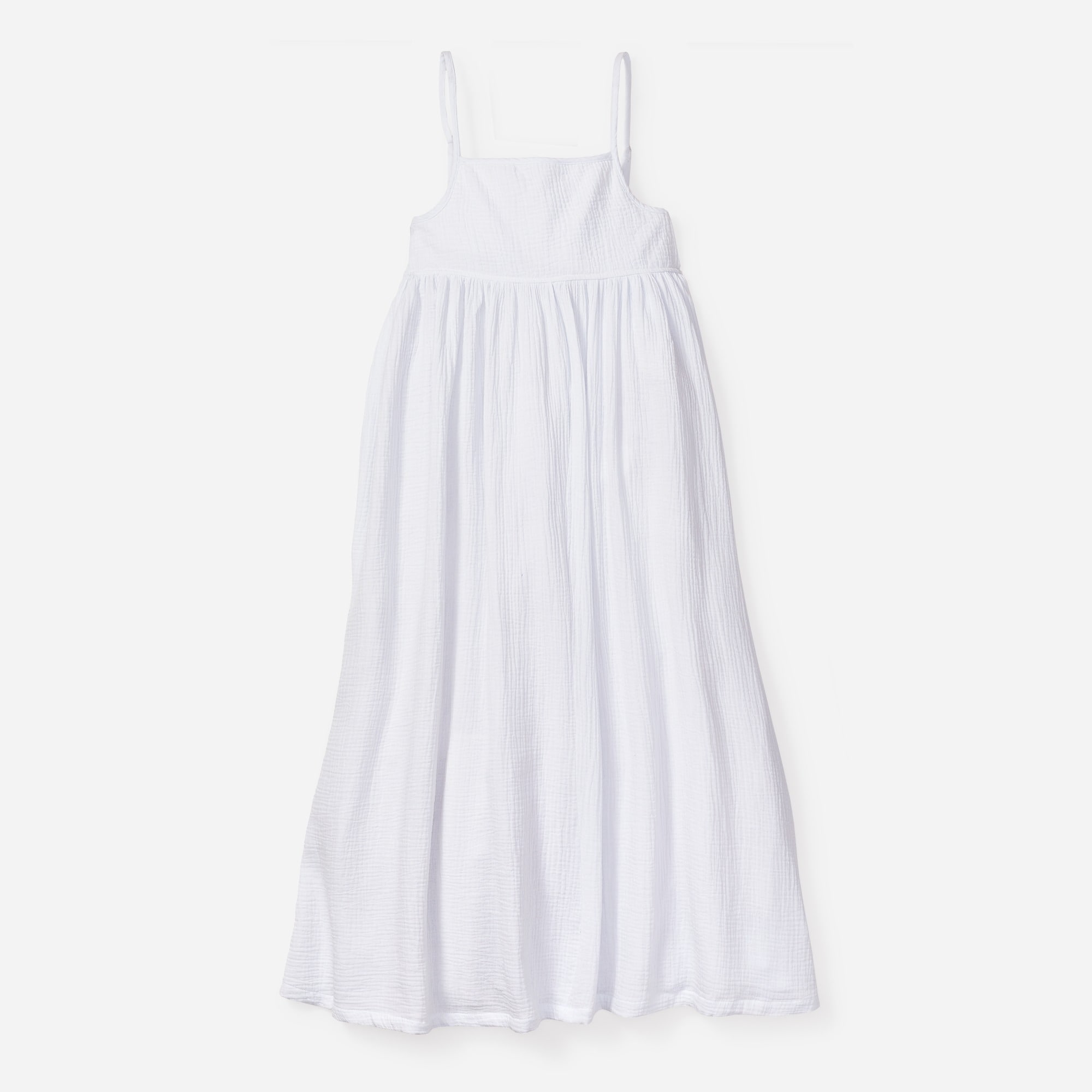 womens Petite Plume™ women's gauze serene nightdress in white