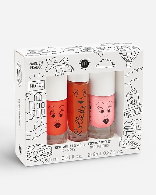 girls nailmatic® kids' amazing trip nail polish and lip gloss set