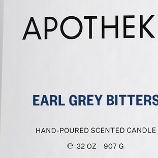 Apotheke Earl Grey Bitters three-wick candle WHITE : apotheke earl grey bitters three-wick candle for women