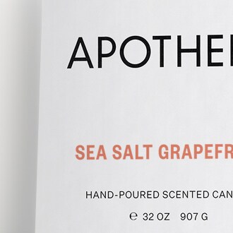 Apotheke Sea Salt Grapefruit three-wick candle WHITE : apotheke sea salt grapefruit three-wick candle for women