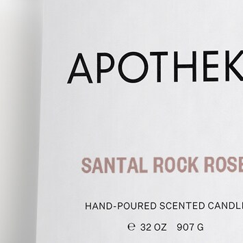 Apotheke Santal Rock Rose three-wick candle WHITE : apotheke santal rock rose three-wick candle for women