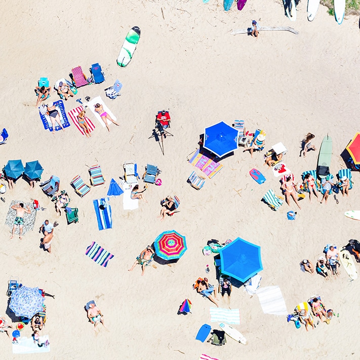 Gray Malin Ditch Plains Beach umbrellas, Montauk MULTI : gray malin ditch plains beach umbrellas, montauk for women