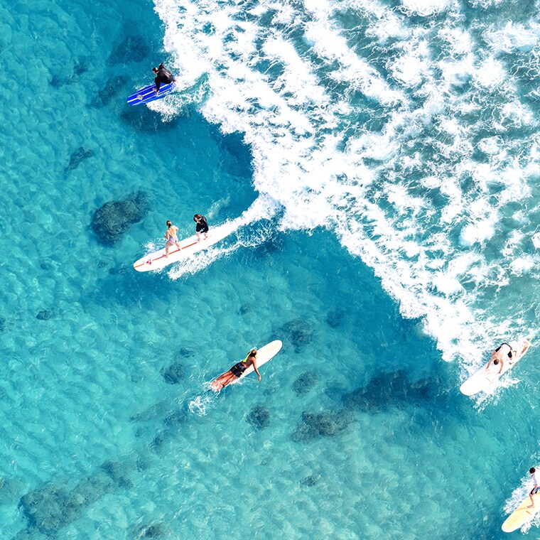 Gray Malin surfing Waikiki MULTI