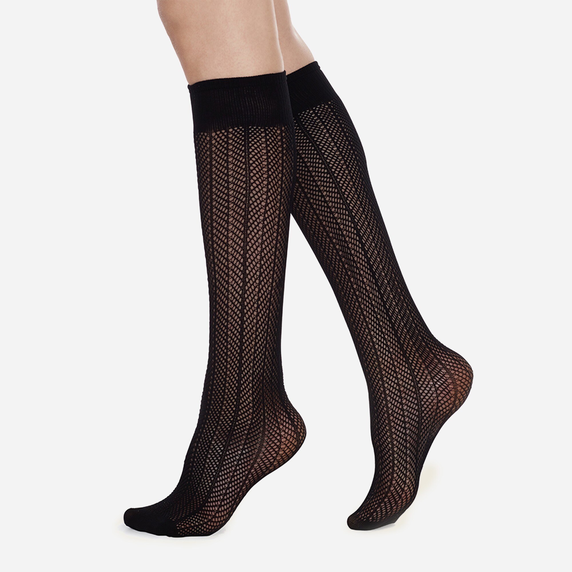 Swedish Stockings™ Astrid net knee-high socks two-pack