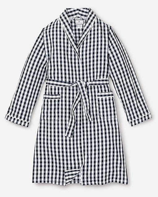  Petite Plume™ men's robe in gingham