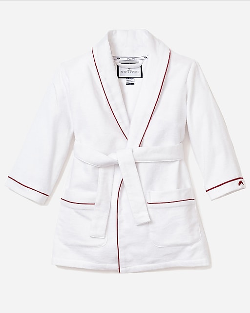  Petite Plume™ kids' flannel robe with piping