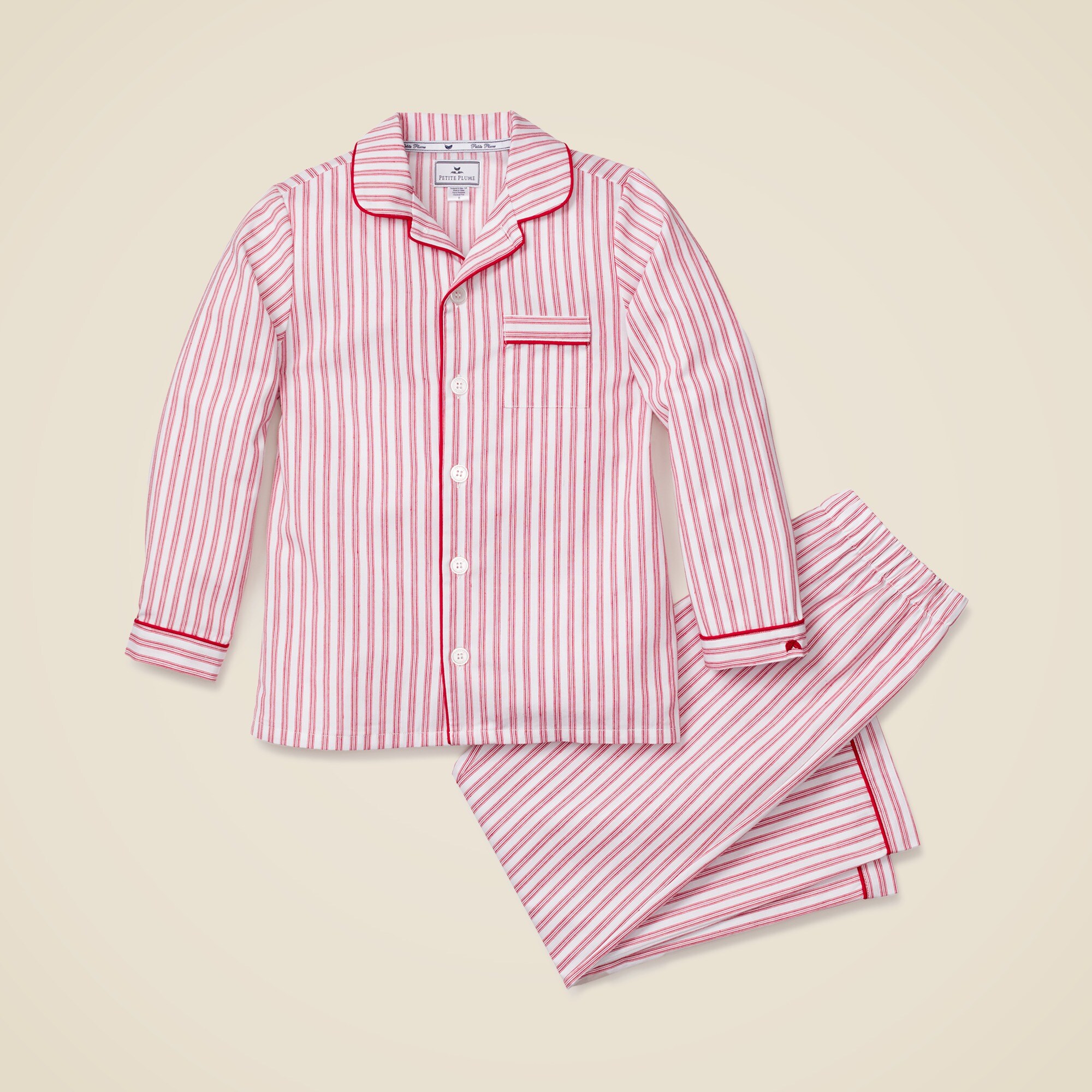  Petite Plume™ kids' pajama set in antique ticking