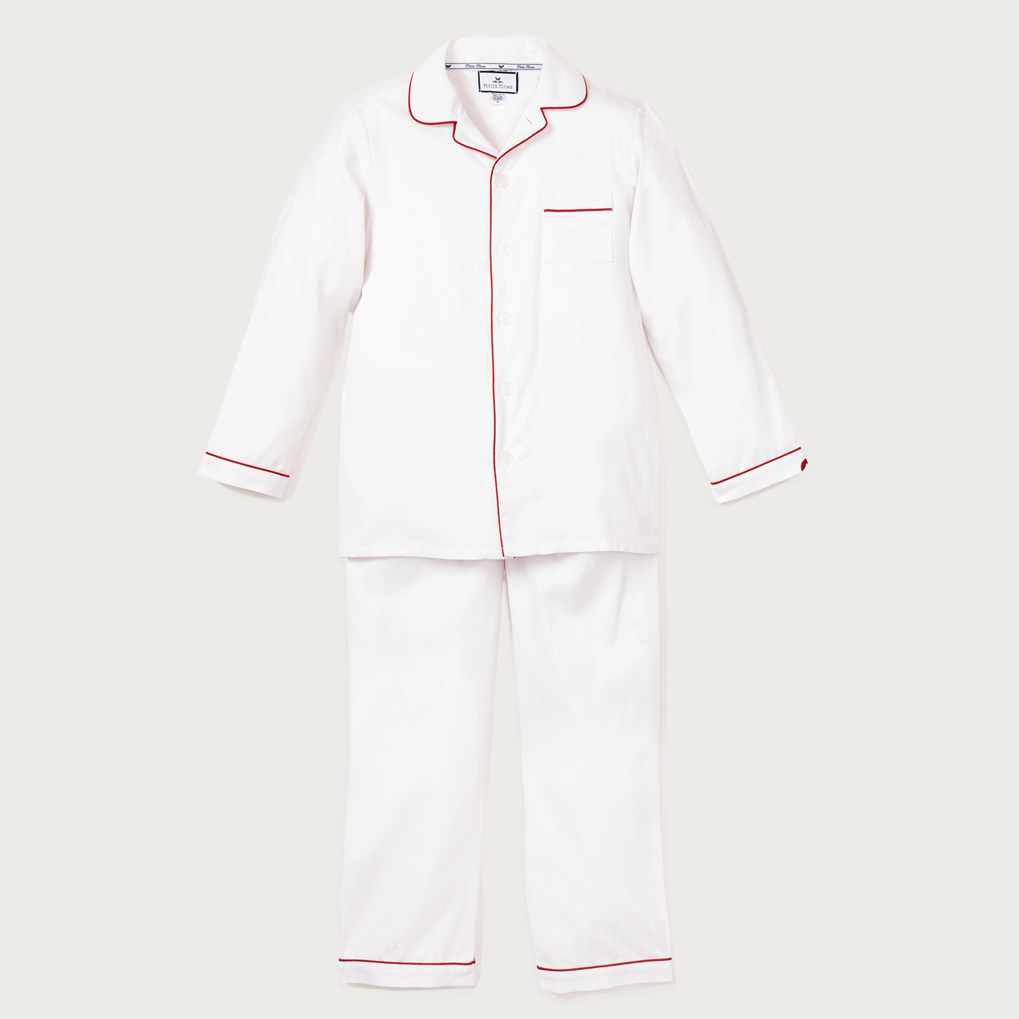 Petite Plume™ kids' pajama set with piping