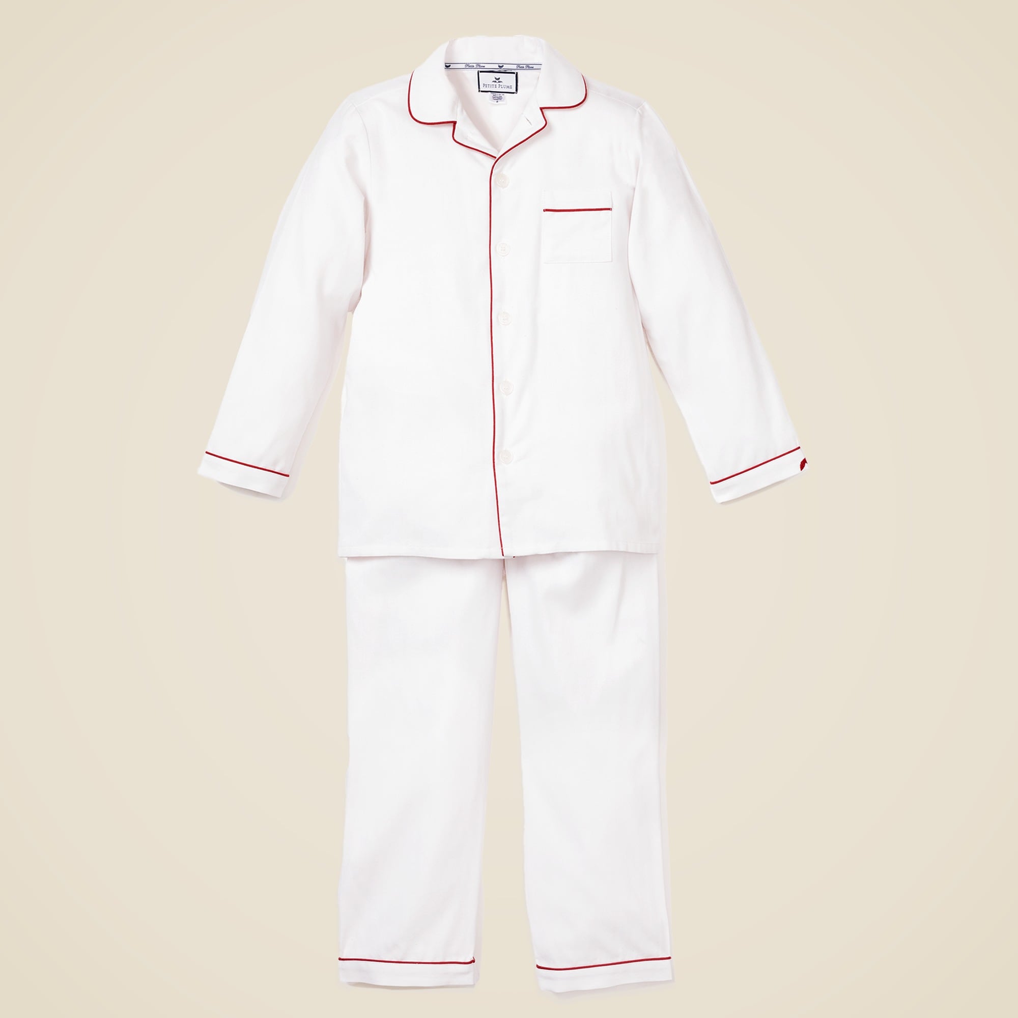 girls Petite Plume™ kids' pajama set with piping