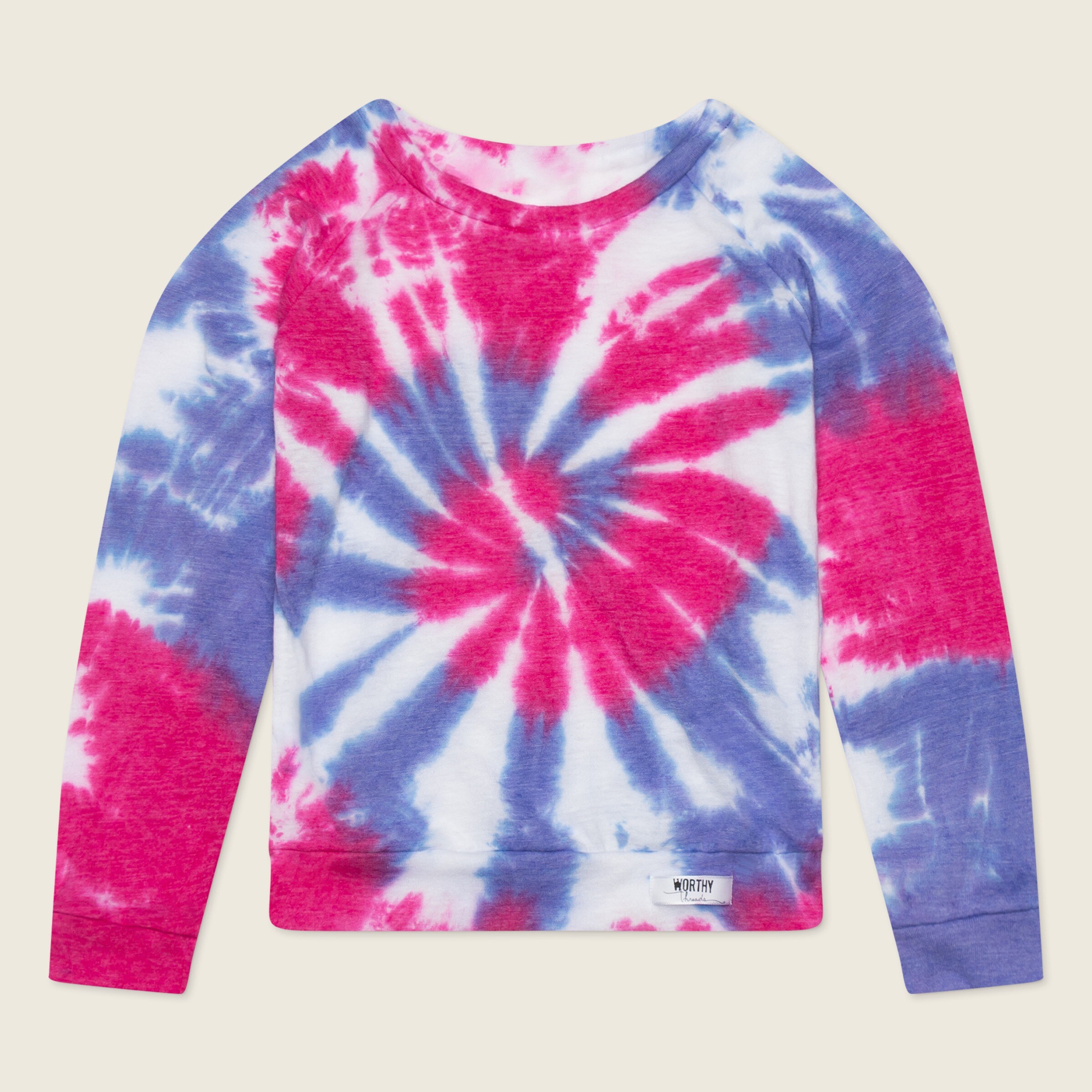 Tie-dye Raglan Top main image 1