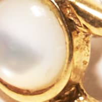 Odette New York® Aura mother-of-pearl earrings BRASS