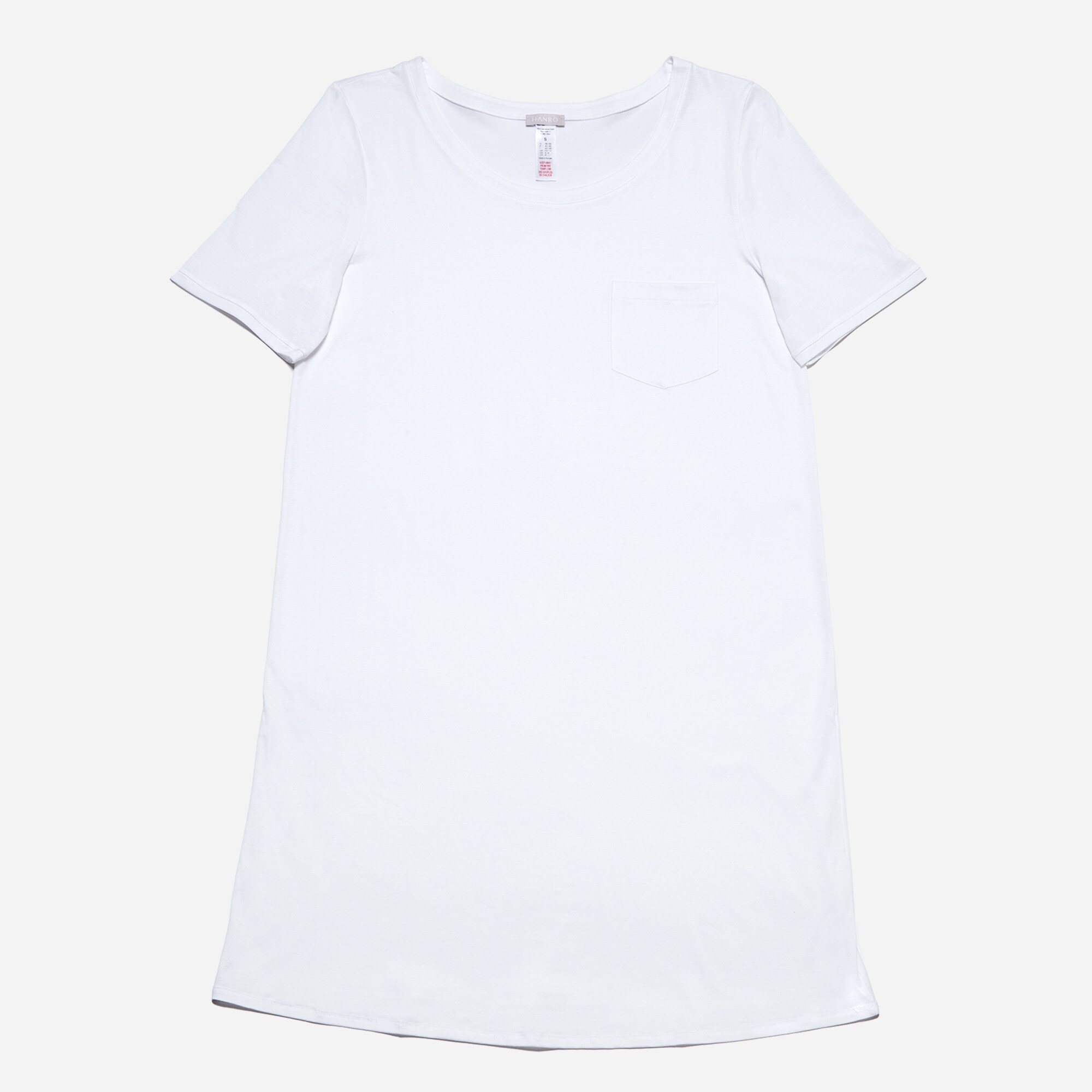 womens HANRO® cotton deluxe short-sleeve bigshirt