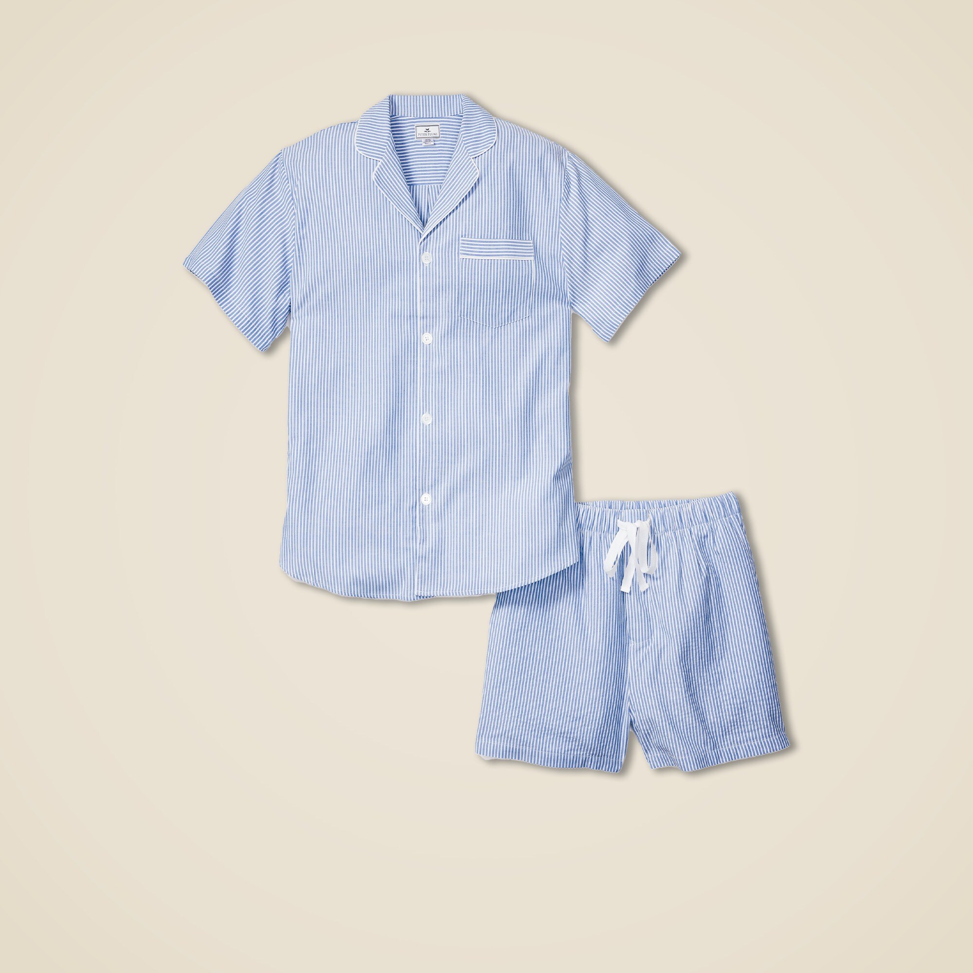  Petite Plume™ men's seersucker short set