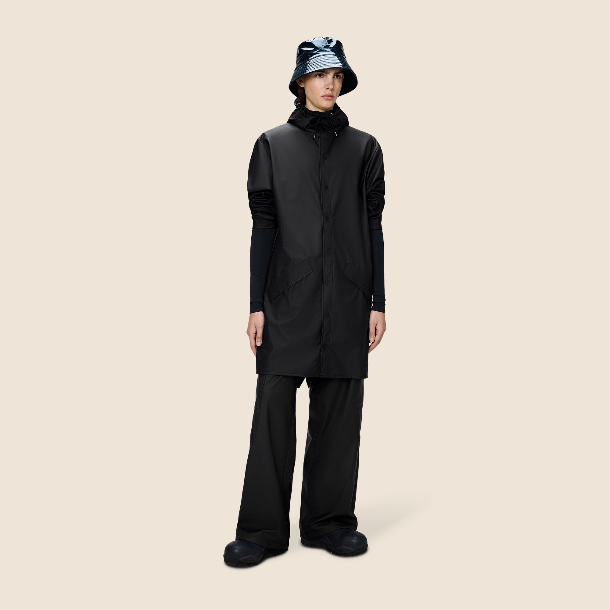 RAINS® unisex long rain jacket