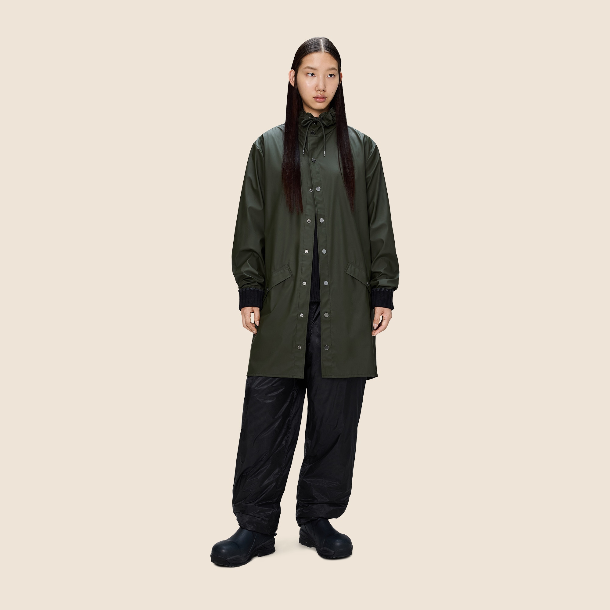 RAINS® unisex long rain jacket