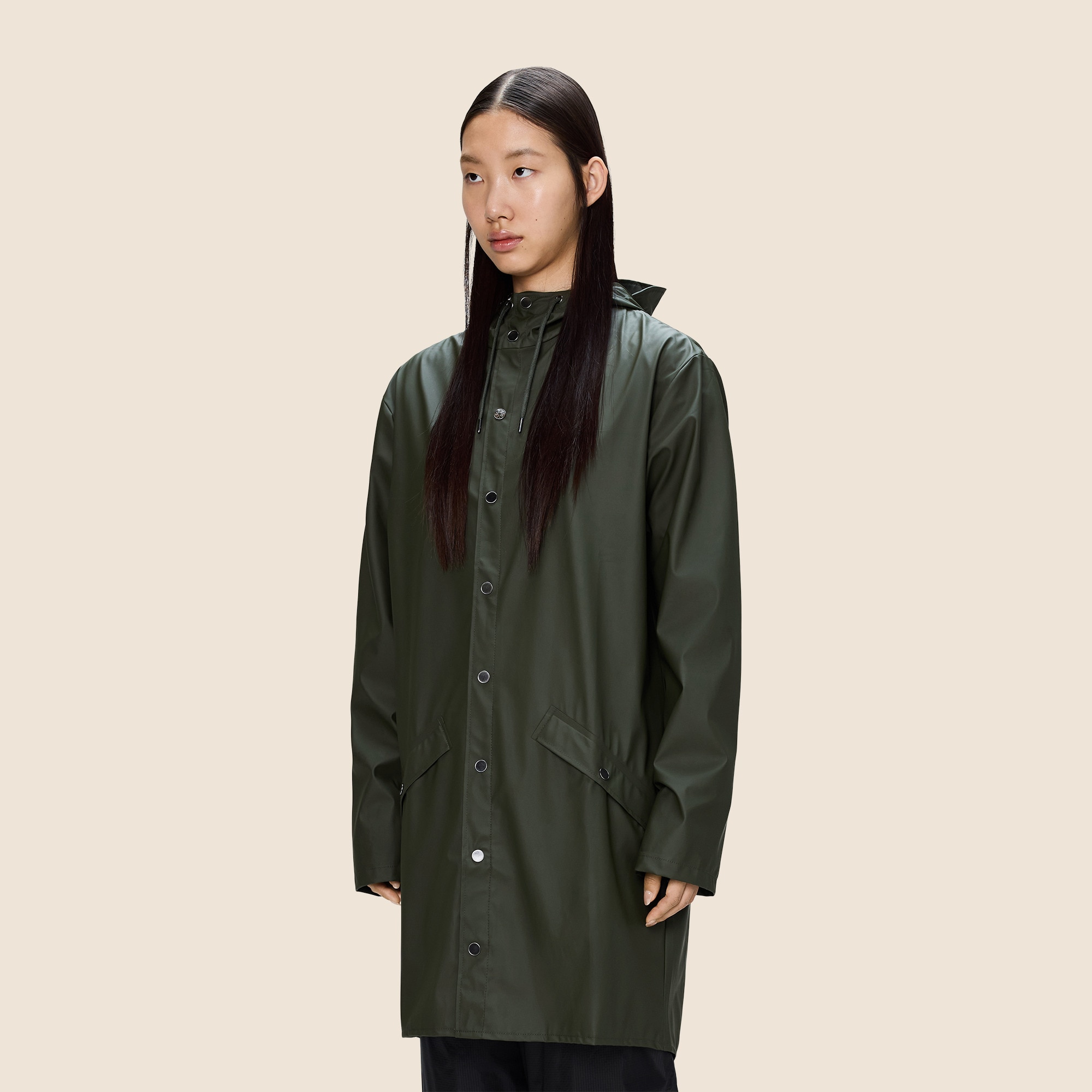 RAINS® unisex long rain jacket