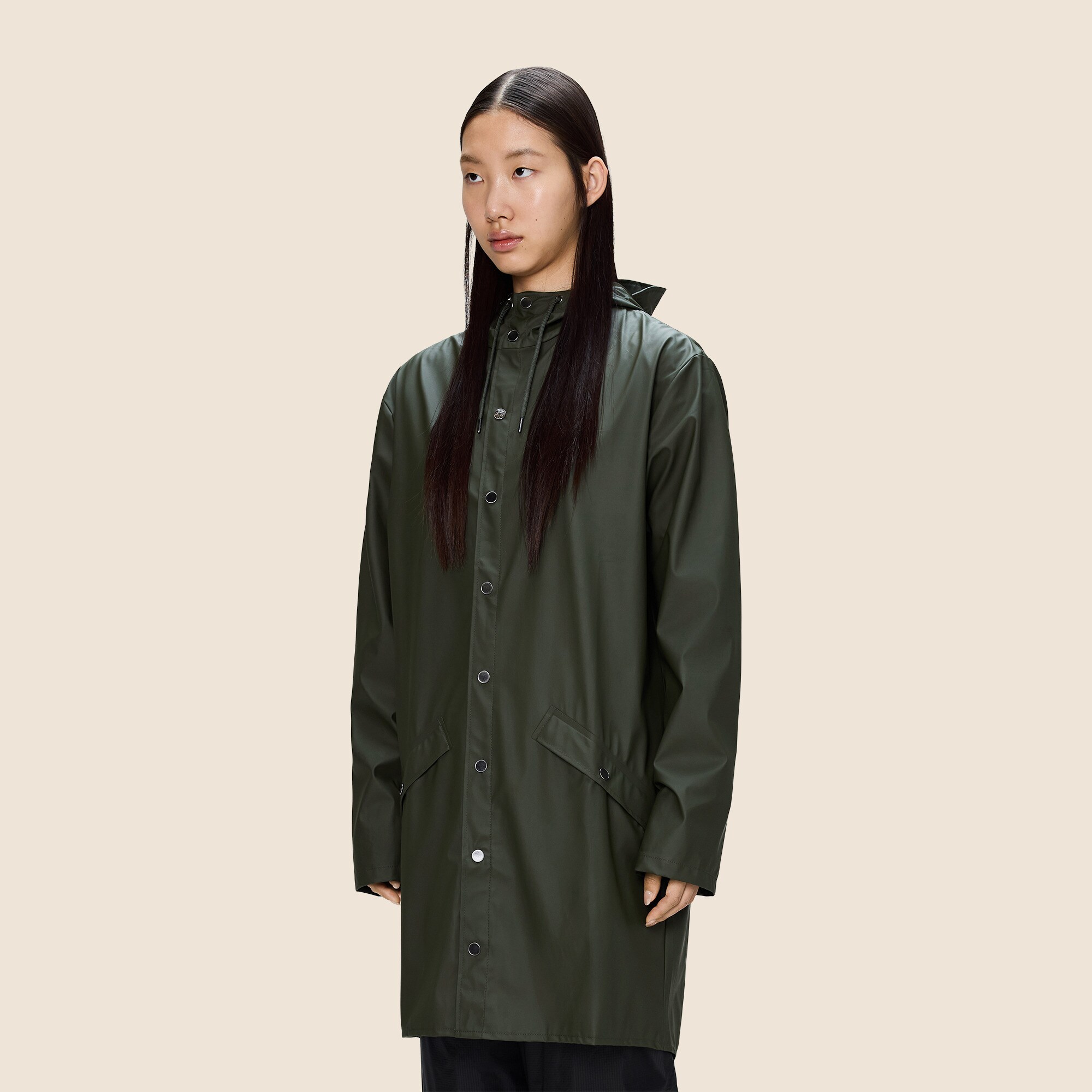 RAINS® Unisex Long Rain Jacket For Women