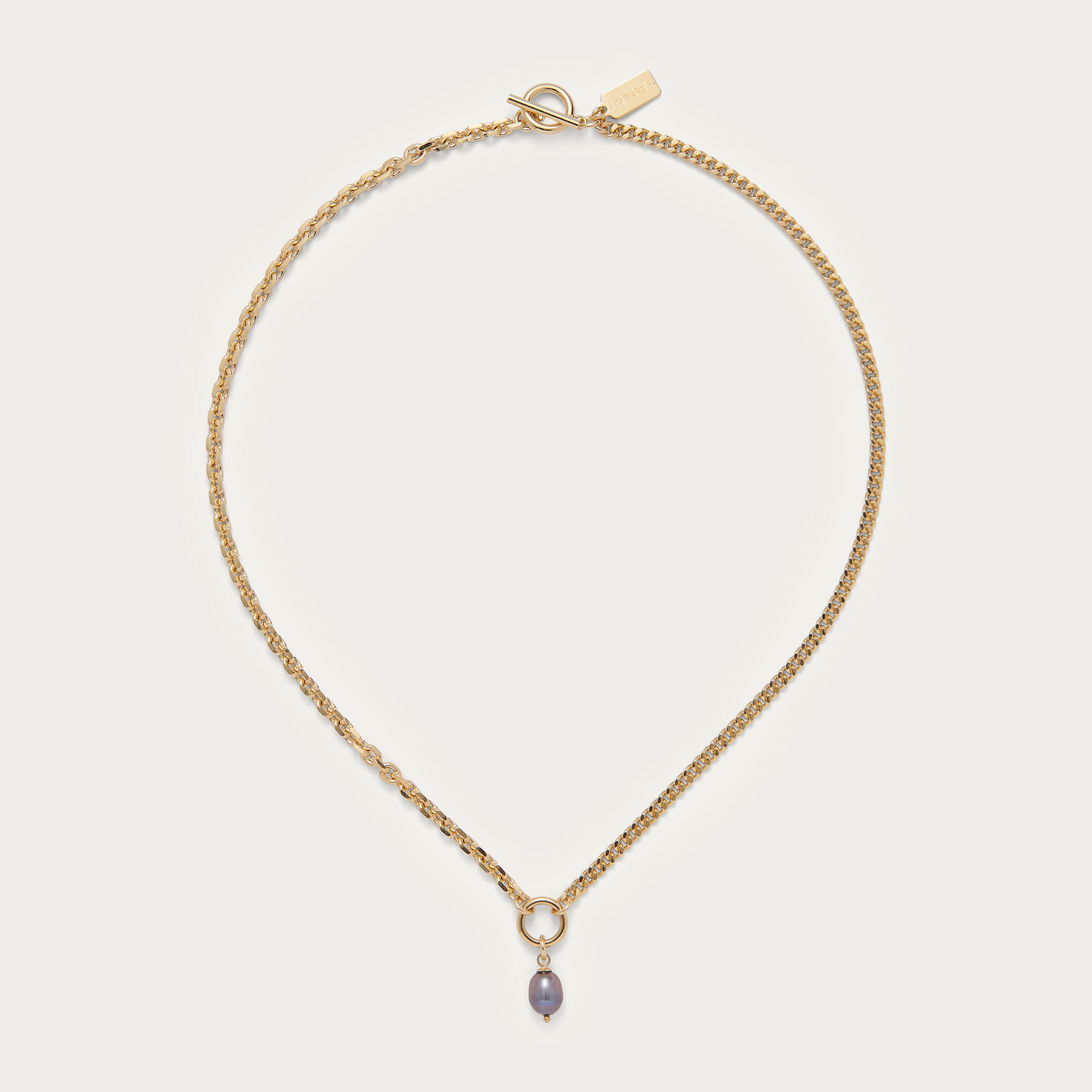 lady grey duo chain necklace for women