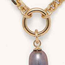 Lady Grey duo chain necklace GOLD