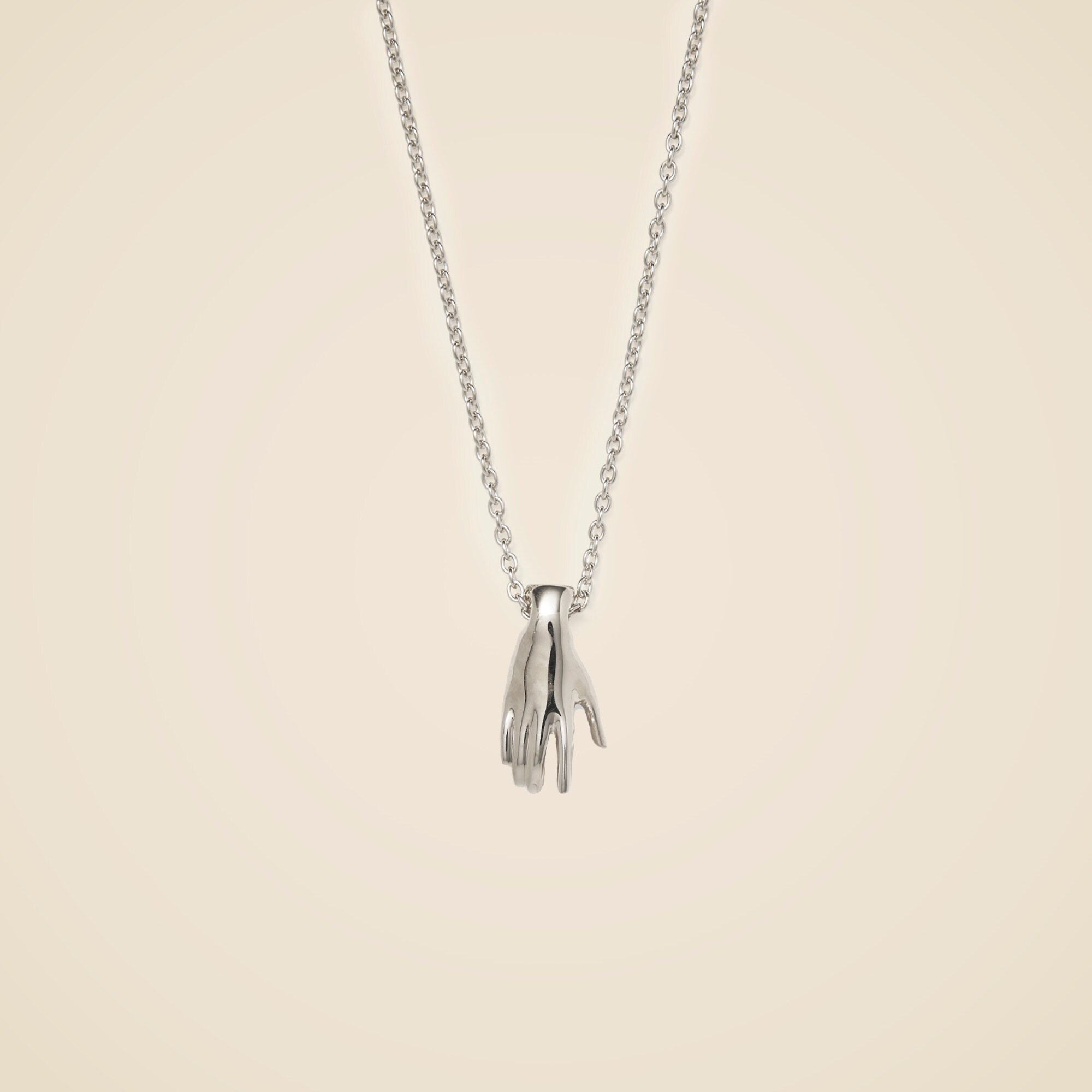 womens Lady Grey hand necklace