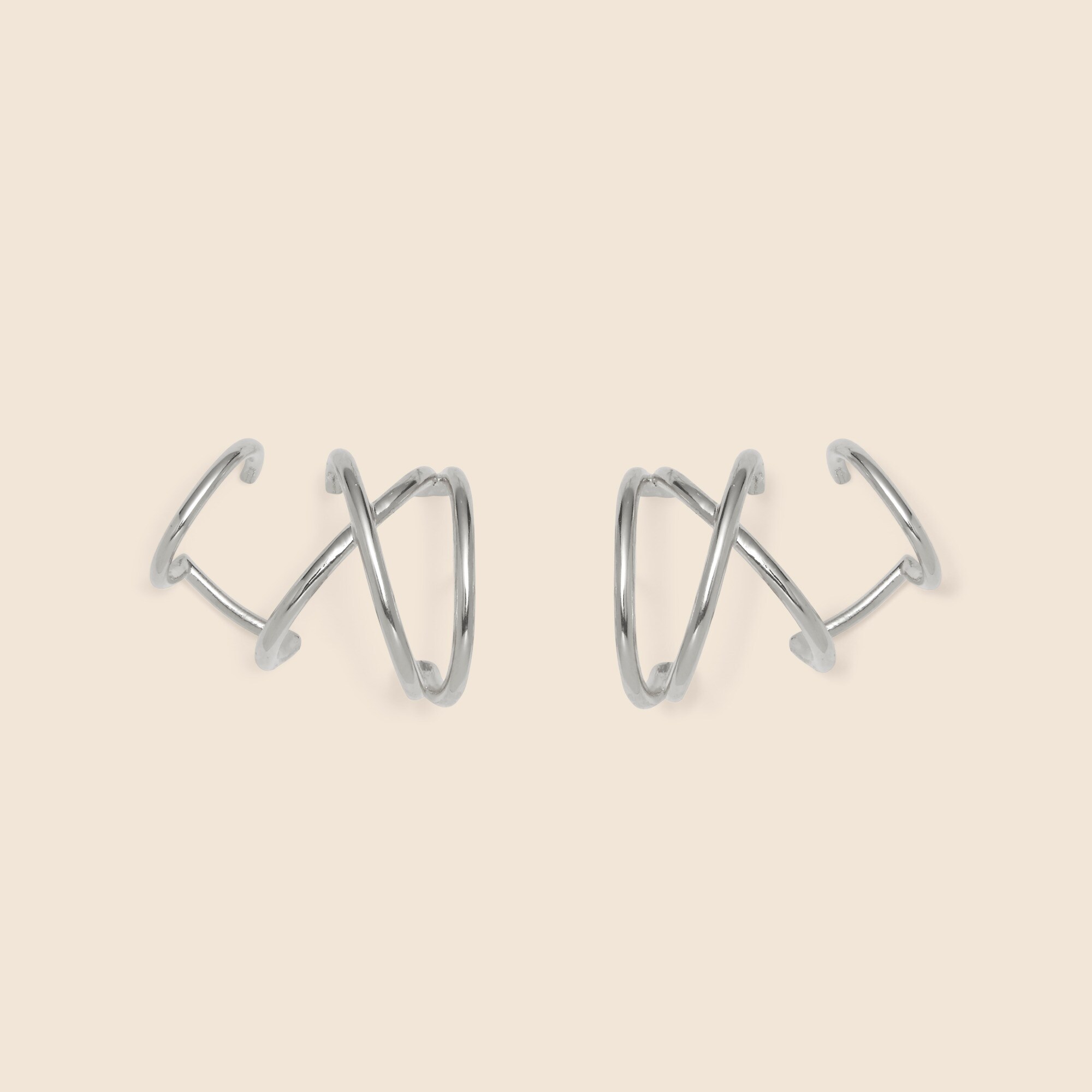 womens Lady Grey x ear cuffs