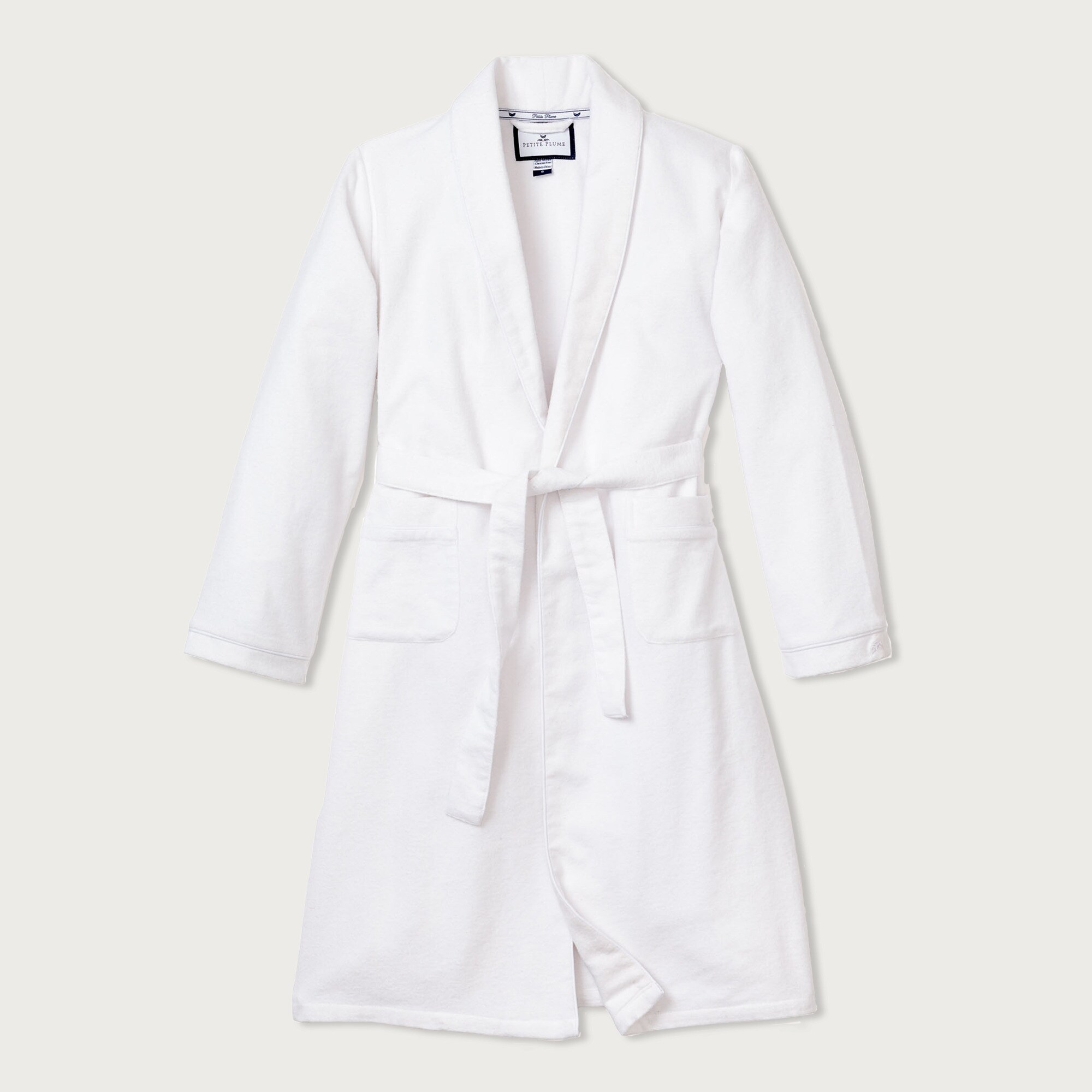 mens Petite Plume™ men's flannel robe