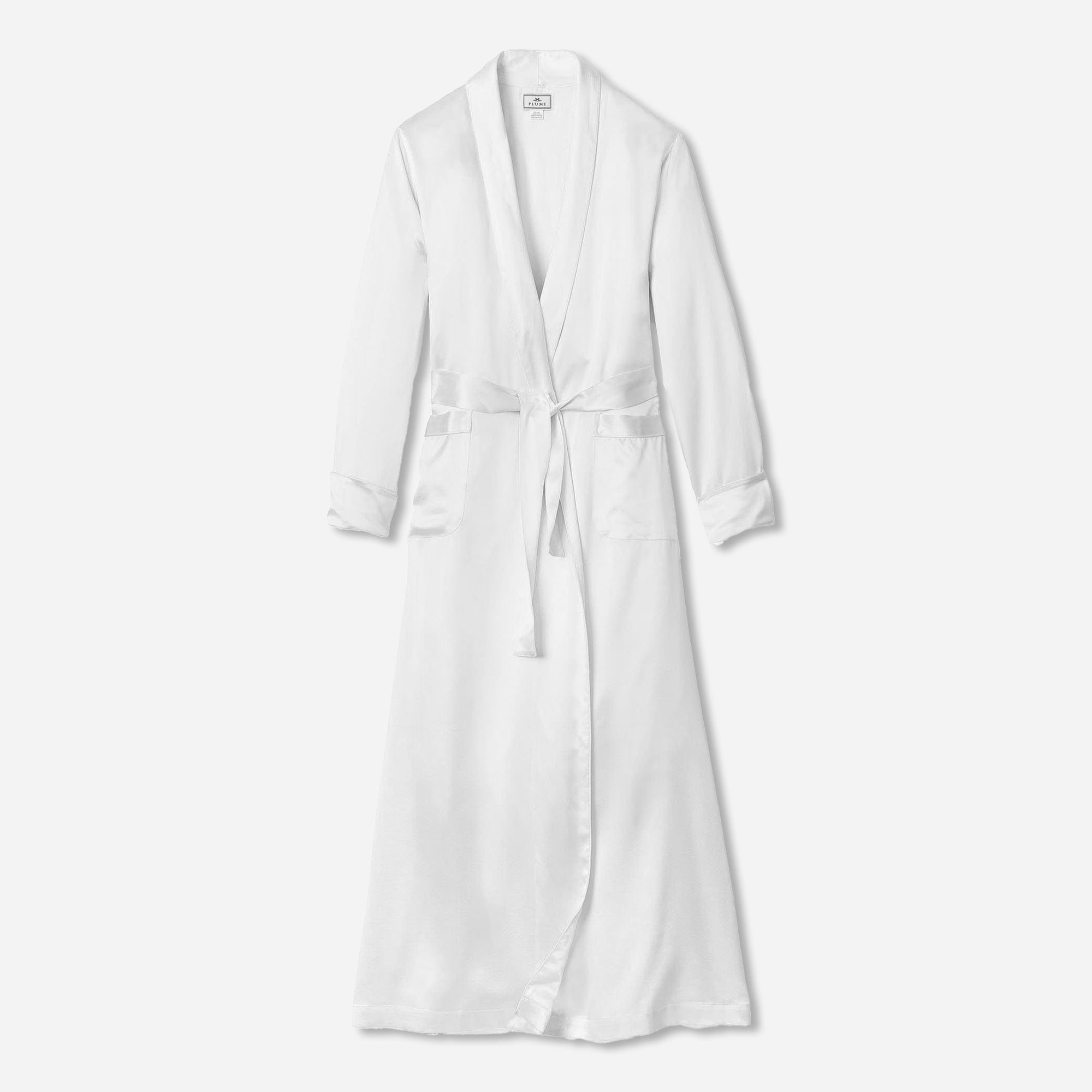 womens Petite Plume&trade; women&apos;s silk long robe