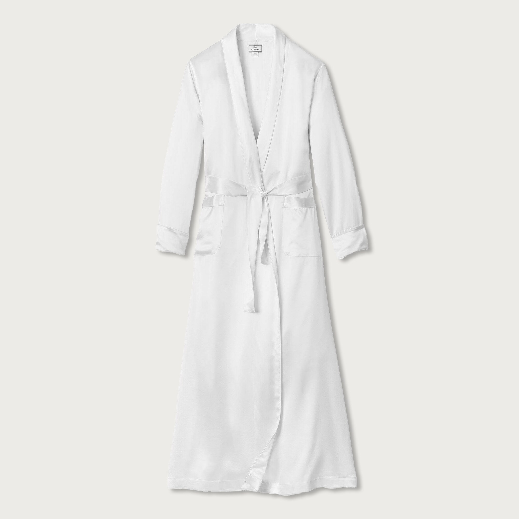 petite plume&trade; women's silk long robe for women