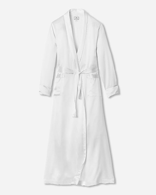 womens Petite Plume&trade; women&apos;s silk long robe