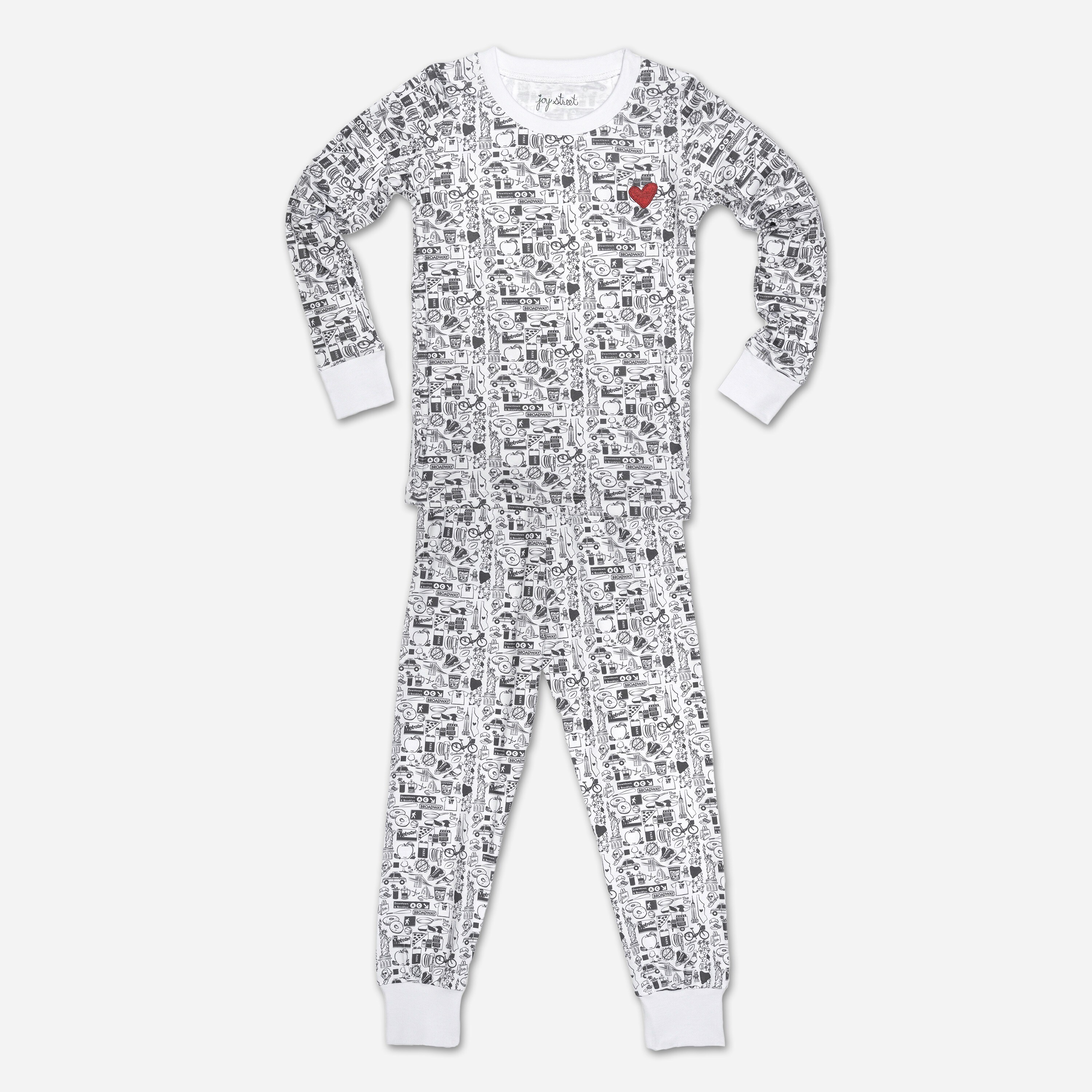 Joy Street Kids™ kids' New York City two-piece pajamas