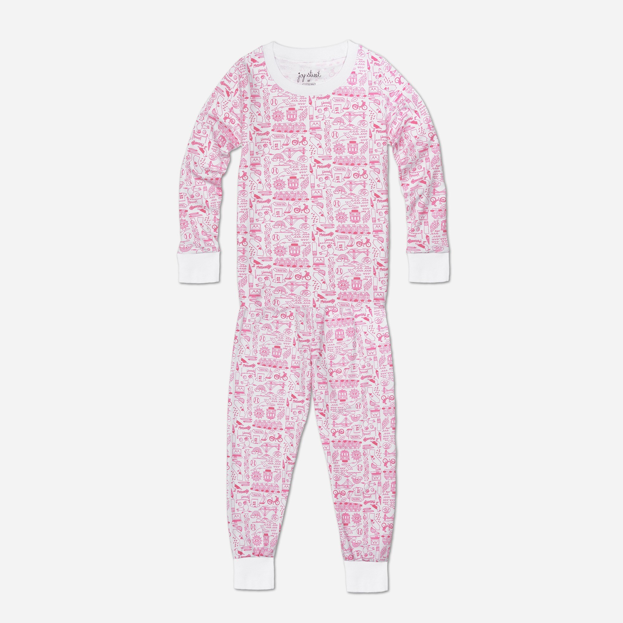Joy Street Kids™ Girls' San Francisco Two-piece Pajamas For Boys