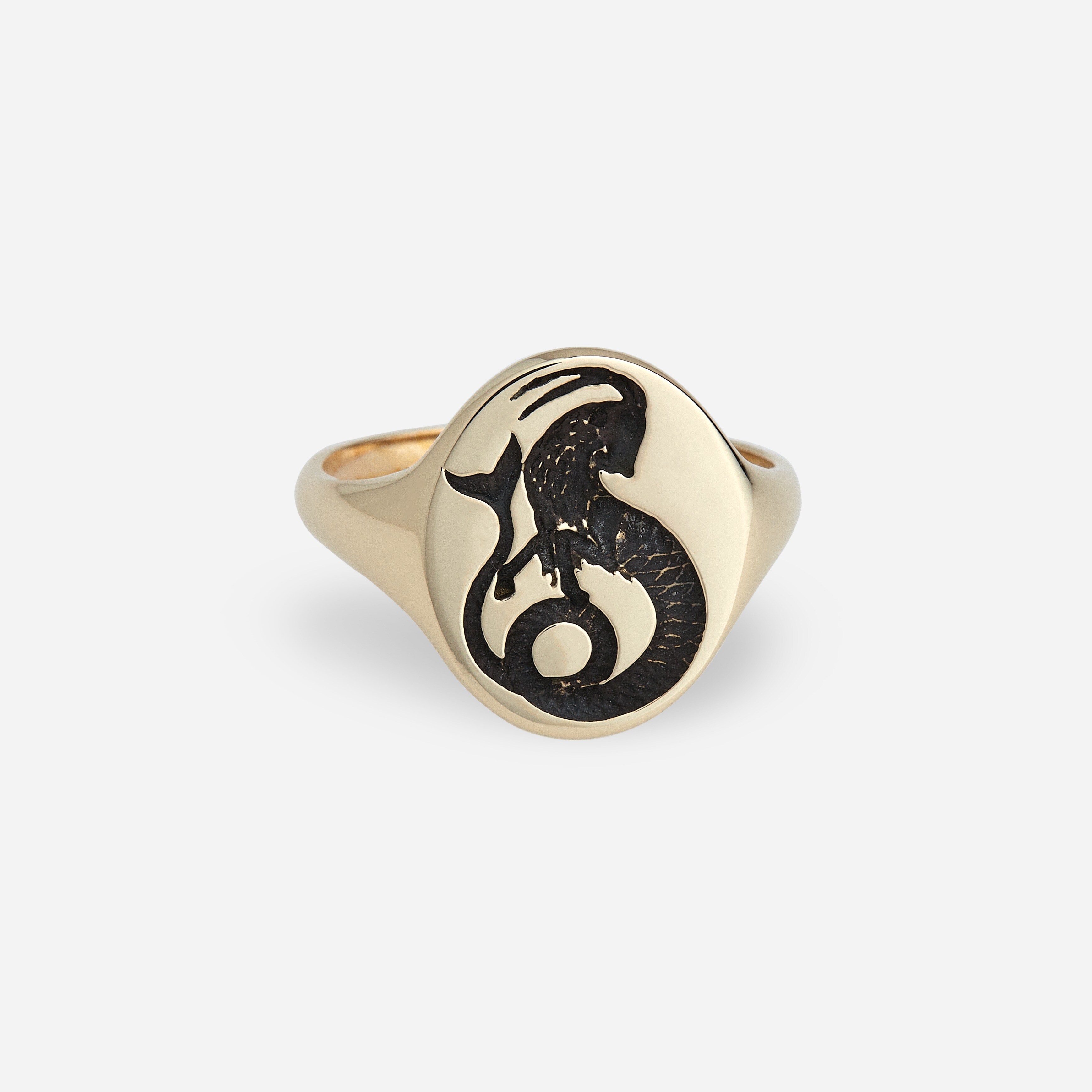 TALON JEWELRY zodiac signet ring