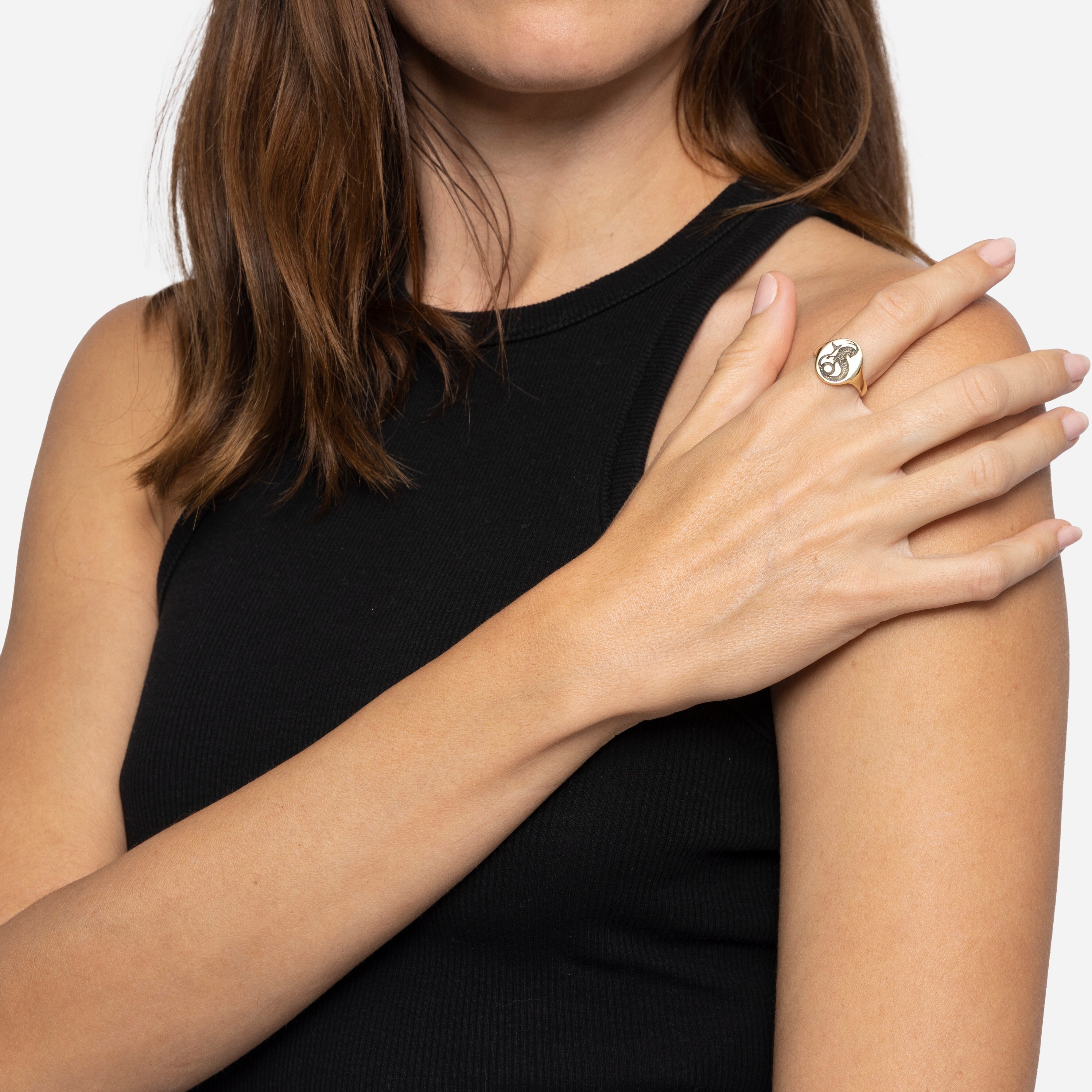 TALON JEWELRY zodiac signet ring