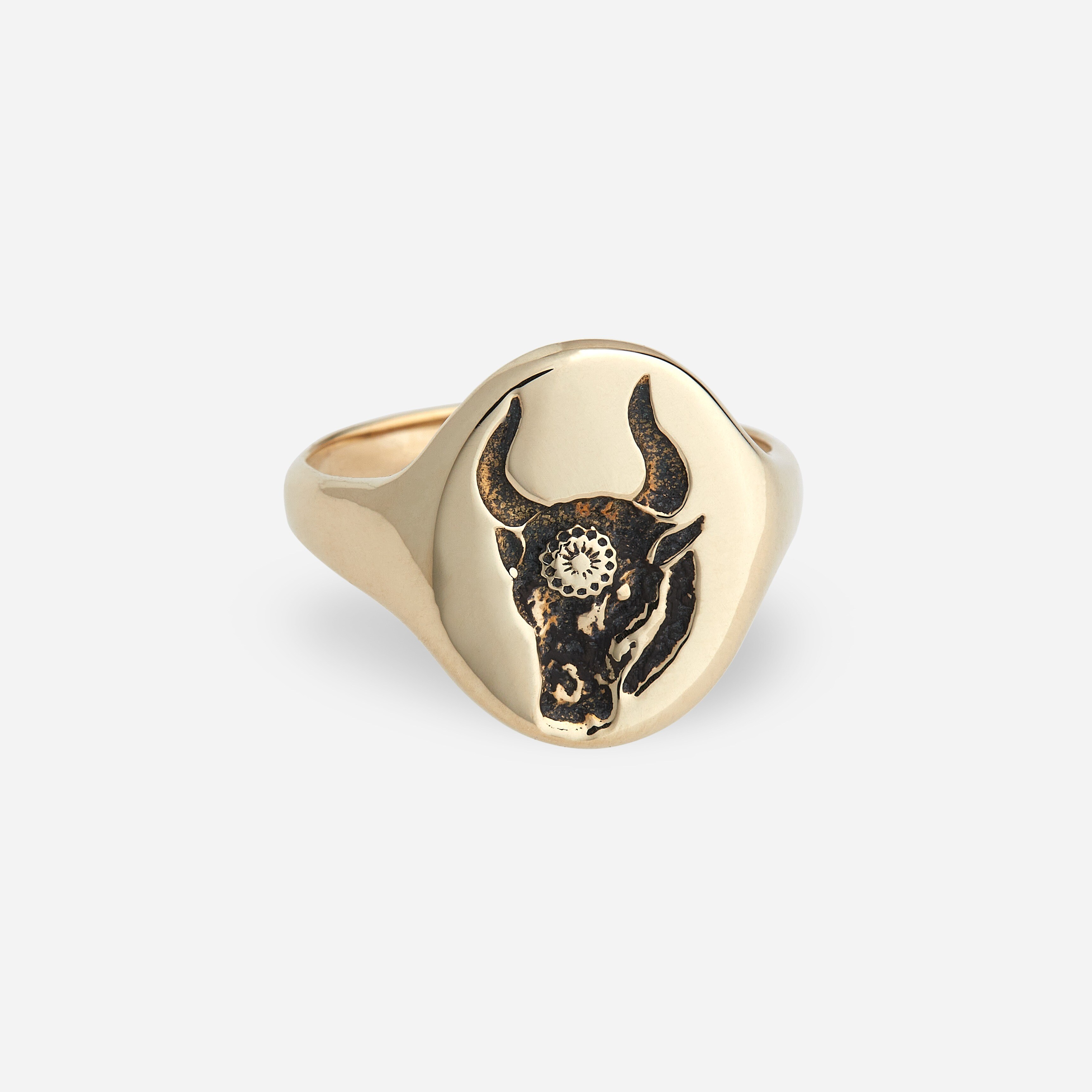 TALON JEWELRY zodiac signet ring