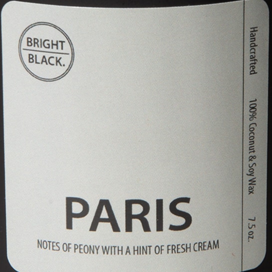 Bright Black™ Paris candle BLACK : bright black™ paris candle for women