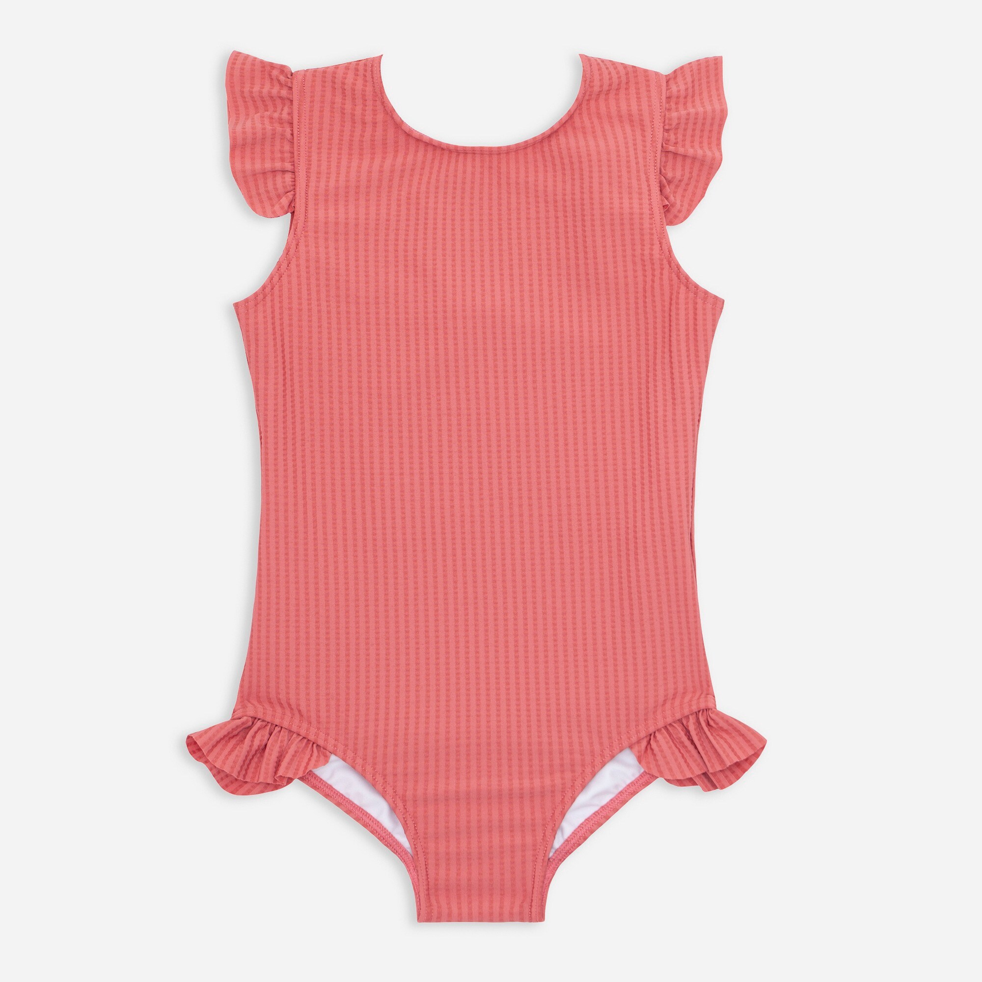 girls Girls' minnow™ ruffle-sleeve rash guard one-piece