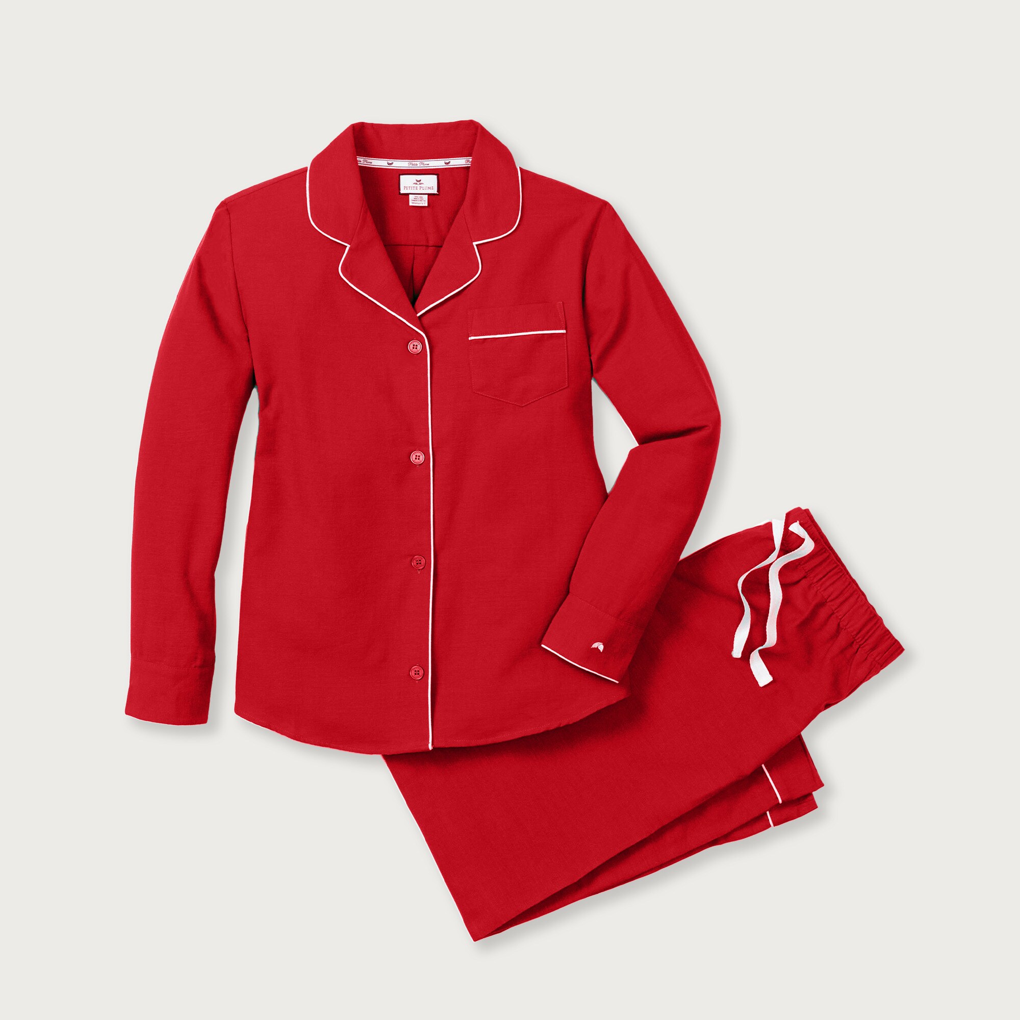 Petite Plume™ women's flannel pajama set