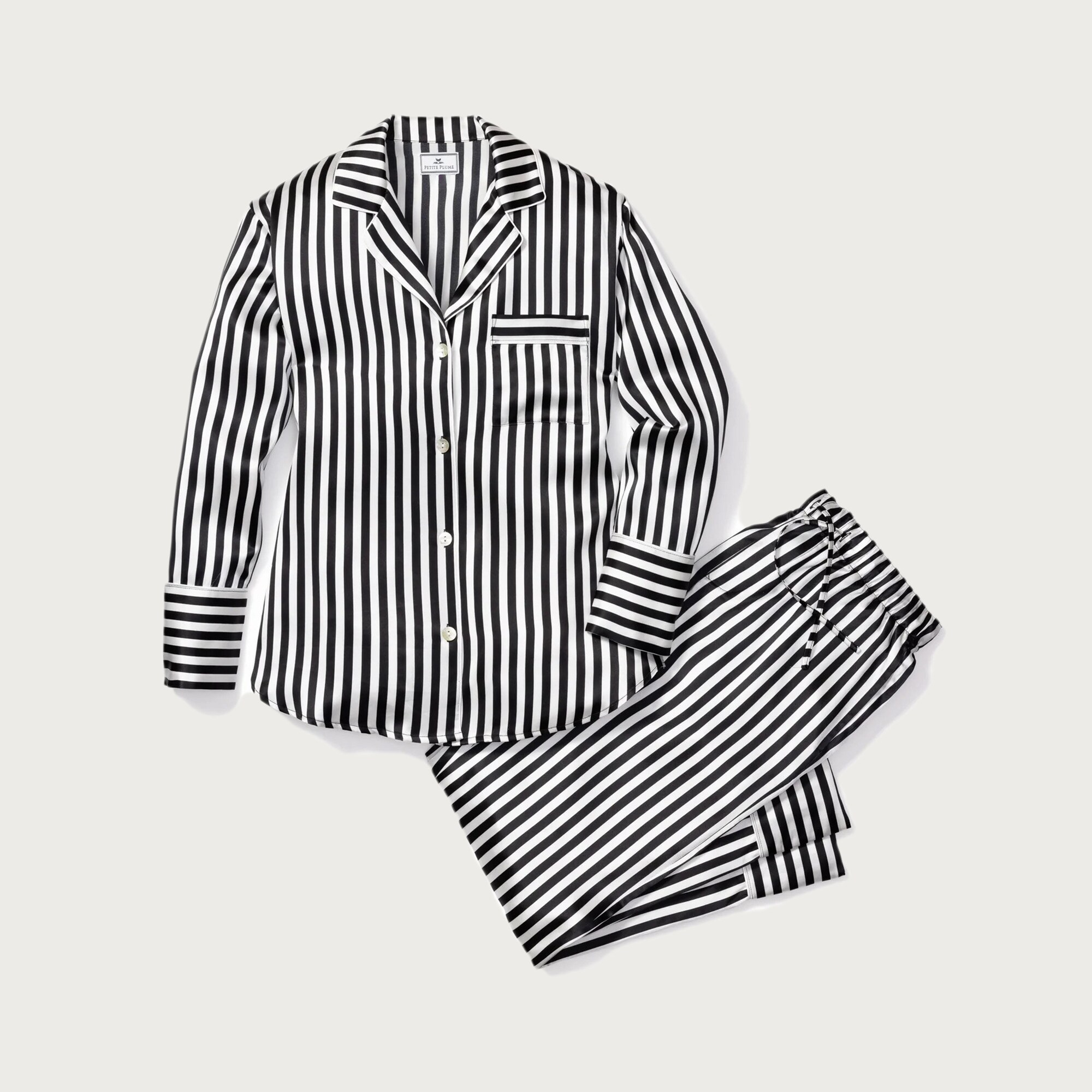 Petite Plume™ women's striped pajama set