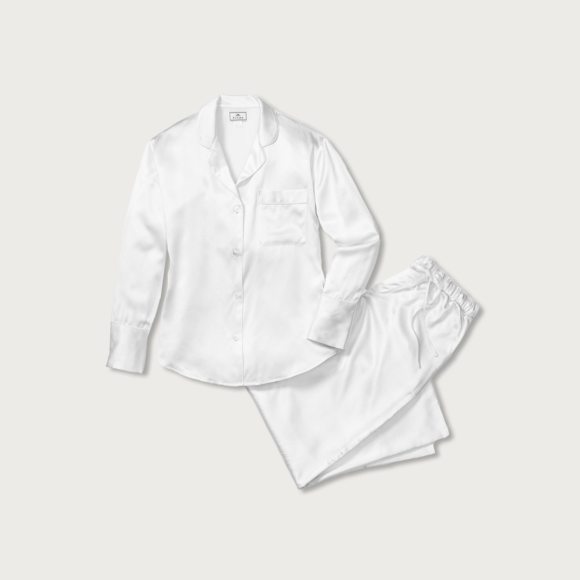 womens Petite Plume&trade; women's striped pajama set