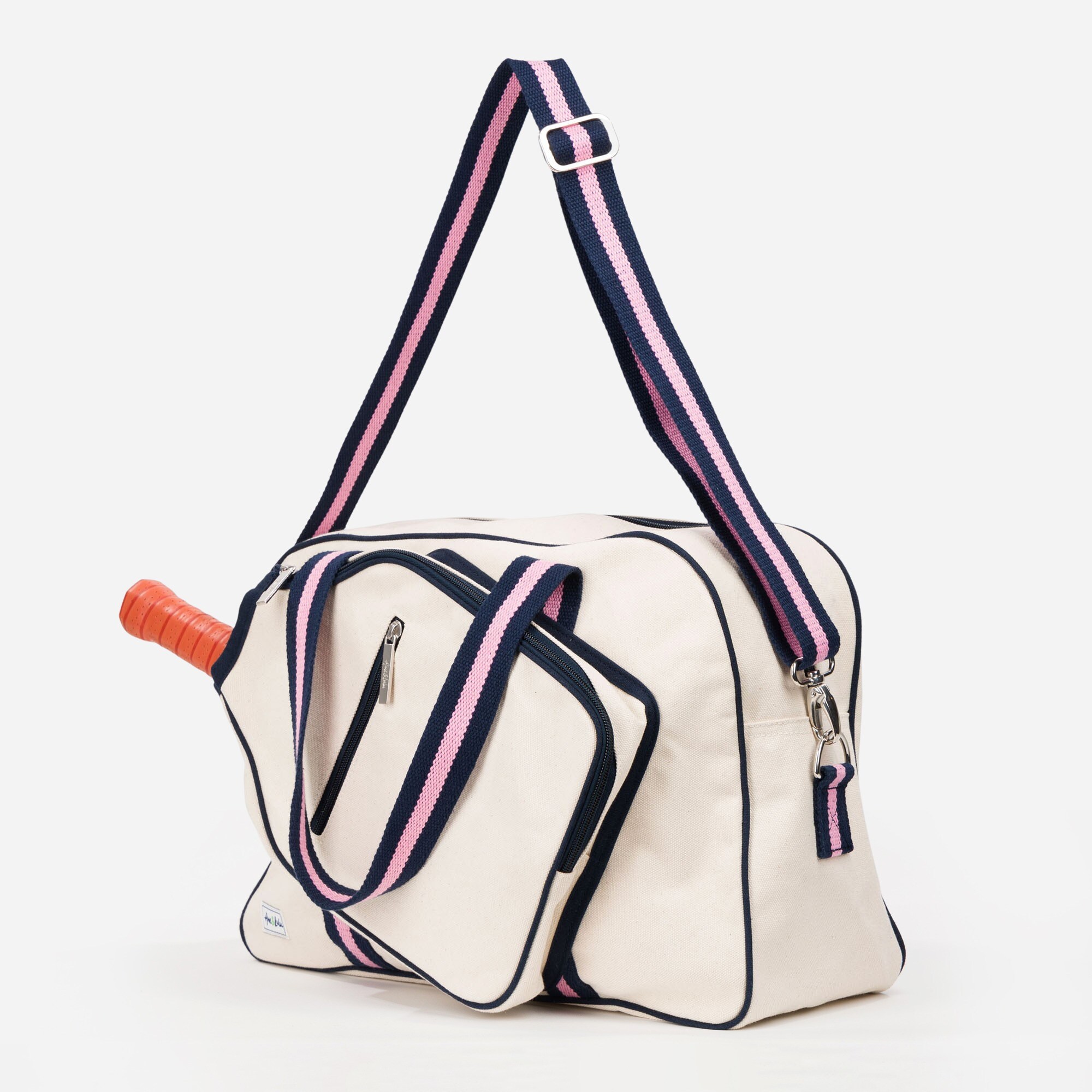 Ame & Lulu Pickleball Tote - Lightweight Nylon Court Bag In Navy Ombre