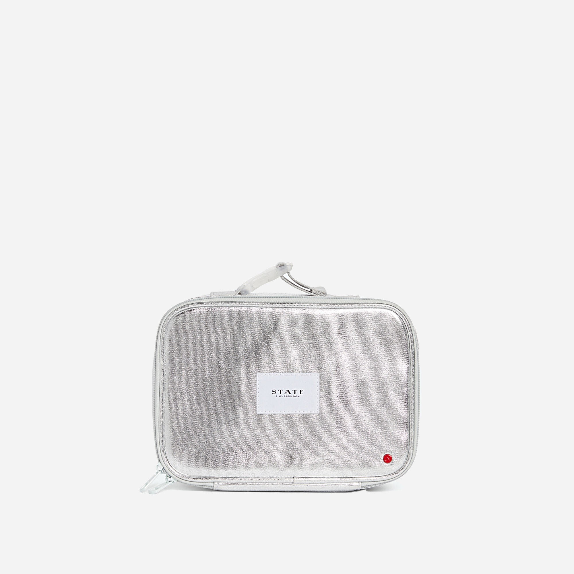 lunch box tote bag／silver × denim STATE Bags Rodgers Lunch Box For Girls